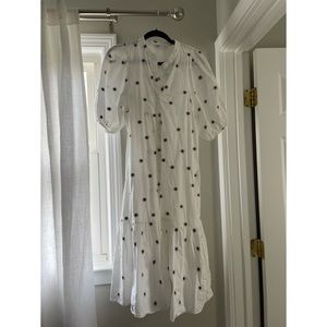 Zara Embroidered Floral Midi